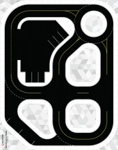 Floor Map SDTS Layout Quanser Self-Driving Car Lab with QCar